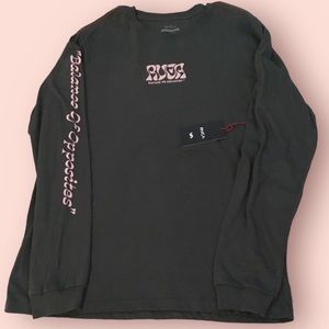 RVCA Mens Long Sleeve Tee (Pirate Black)